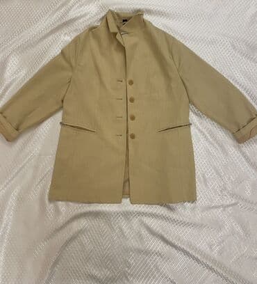 cins pencekler: Fabiani qadın pencəyi - Rəng: bej/boz-bej - Model: klassik düz kəsim — 2