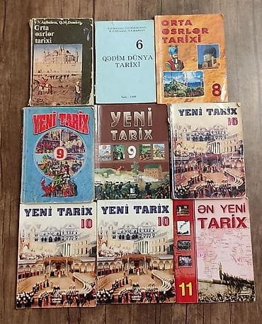 Tarix dərslikləri və hazırlıq vəsaitləri dəsti Tərkib: - Qədim dünya