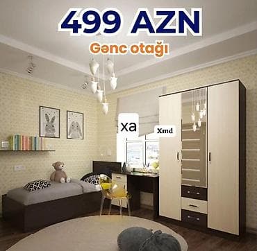 ucuz mal: Gənc otağı dəsti – 499 AZN Komplektin tərkibi: - Tək nəfərlik çarpayı — 1