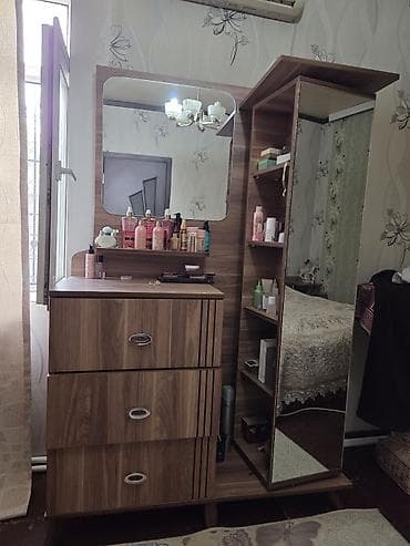 kunc dolab: 2 təknəfərlik çarpayı, 2 tumba, Termo, Dolab, İşlənmiş — 3