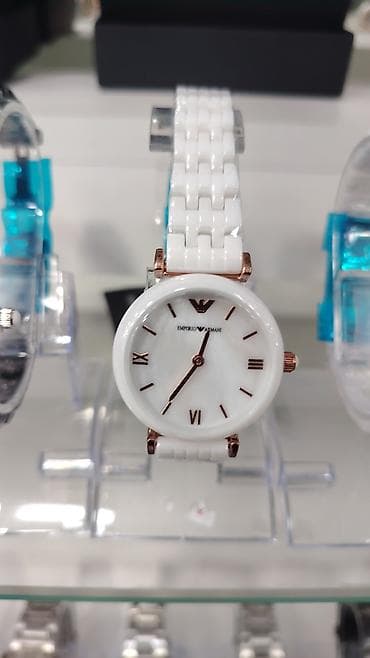 armani canta: Emporio Armani qadın saatları – zərif keramika kolleksiyası • Korpus — 4