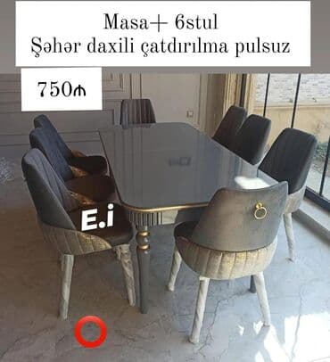Qonaq otağı üçün, Yeni, 6 stul