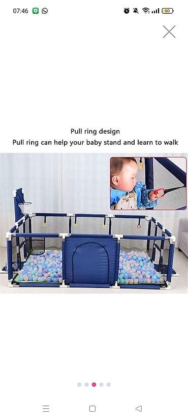 Uşaq oyun manjeri – geniş və təhlükəsiz oyun məkanı - Ölçülər: 235 x — 3