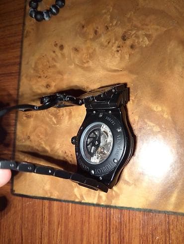 Smart qolbaqlar: İşlənmiş, Qol saatı, Hublot, rəng - Qara — 4