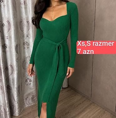 Yaşıl rəngli, bədənə oturan trikotaj/rezinli toxuma don. - Uzun qol at lalafo.az Yaşıl rəngli, bədənə oturan trikotaj/rezinli toxuma don. - Uzun qol