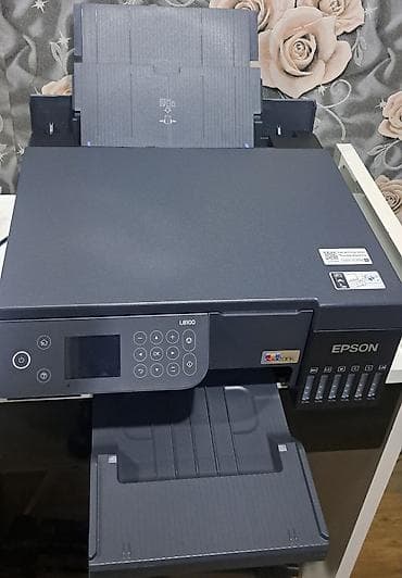 ucuz printer satilir: Epson EcoTank L8100 fotoprinter - 6 rəngli EcoTank sistemi: BK — 4
