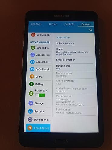 Samsung Galaxy Tab 4 7.0 planşet Texniki göstəricilər: - Model — 2
