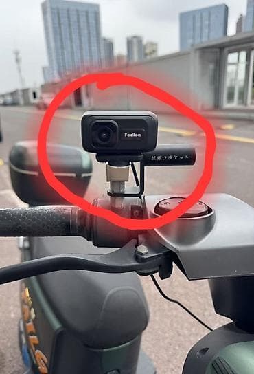Motosiklet/velosiped üçün quraşdırılan Fodlon aksion kamera -