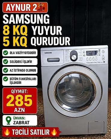 AYNUR 2 💃 ✨ samsunq 8 KQ PALTARYUYAN SATILIR ✨ ✔️ Əla vəziyyətdədir