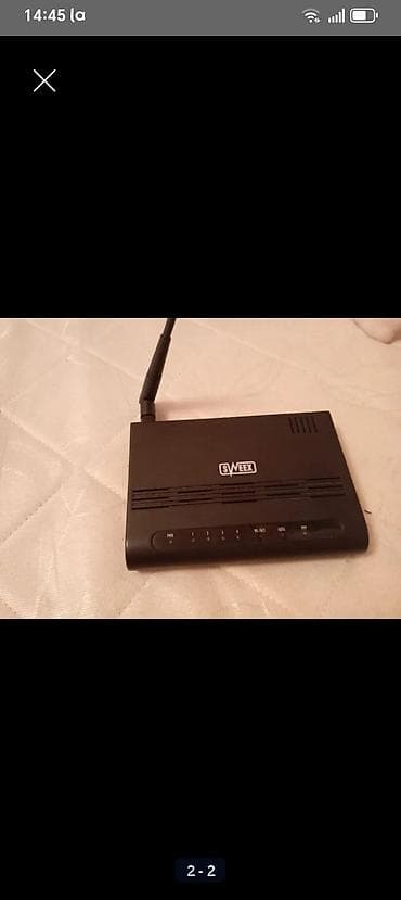 cat 5 kabel: Sweex simsiz ADSL modem/router - Brend/model: Sweex (üzərində Sweex — 1