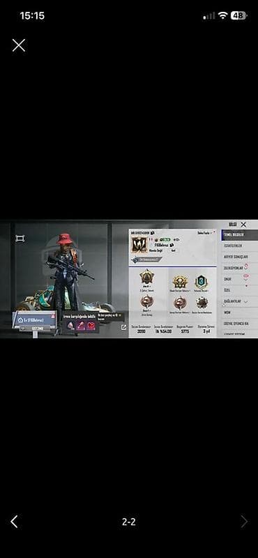 PUBG Mobile hesabı – yüksək səviyyəli profil və rəngarəng inventar — 2