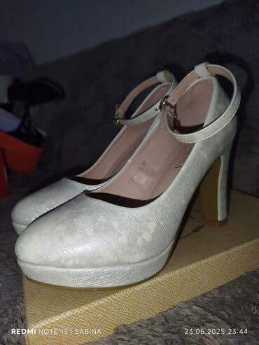 4xl nece razmerdi: Tuflilər, Ölçü: 37, rəng - Bej, İşlənmiş — 3