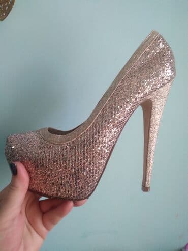 derihan ayakkabı: Tuflilər, Aldo, Ölçü: 35.5, rəng - Qızılı, İşlənmiş — 1