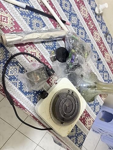 qelyan icare: Nərgilə komplekti Tərkib: - Şüşə kolba və metal şaft - Kərāmik — 2