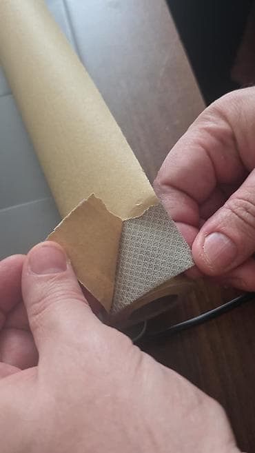 3d panel: Öz-özünə yapışan süni dəri rulon - Rəng: açıq boz (light gray) - — 5