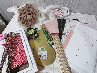 otaq gulleri haqqinda: Hədiyyə buketi və dekorasiya dəsti, hamısı birlikdə 40 azn 😍 Məzmun — 3