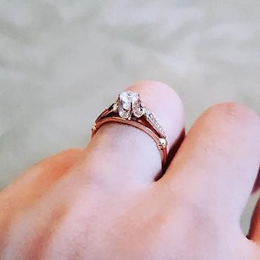 Ювелирные изделия: Помолвочные, Кольцо, Белое золото, 750 проба, Бриллиант — 4