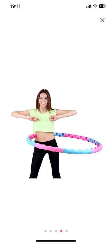Массажный обруч Gymnic с диаметром 105 см, разборный. Вес 1кг 300 г — 1
