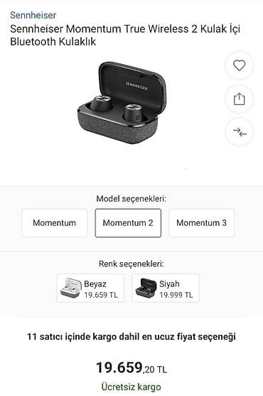 Наушники: Sennheiser Momentum True Wireless (tw2) qulaqlıqlar - Premium səs — 6