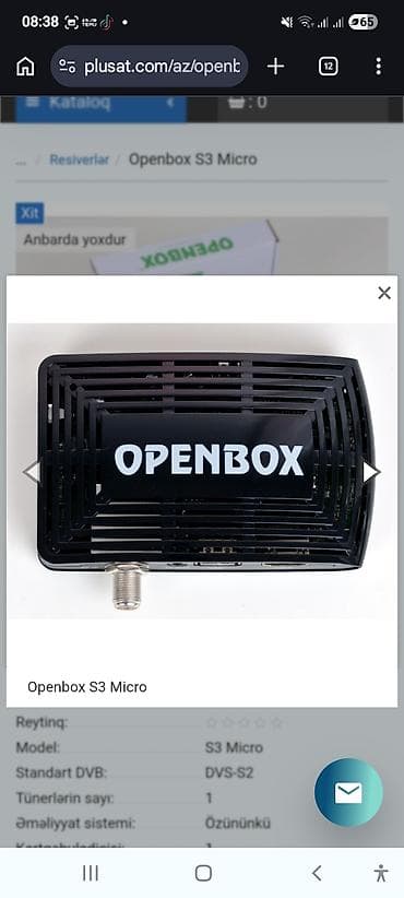 pubg lite barter: Openbox S3 Micro rəqəmsal peyk qəbuledicisi - DVB-S2 standartını — 2