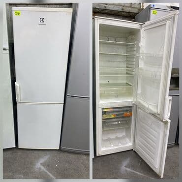 İşlənmiş 2 qapılı Electrolux Soyuducu Satılır, rəng - Ağ