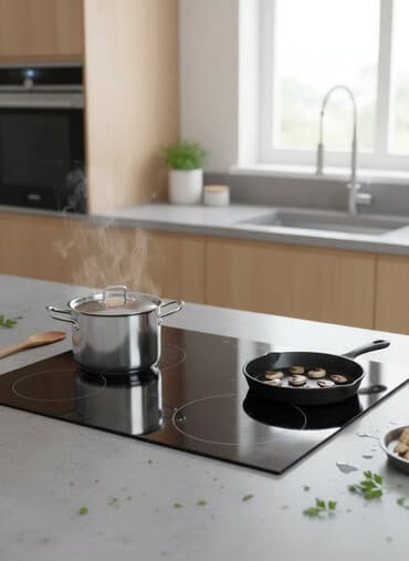 islenmis qaz sobalari: Плита Электрическая, Встраиваемая, 4 конфорки, Б/у — 2