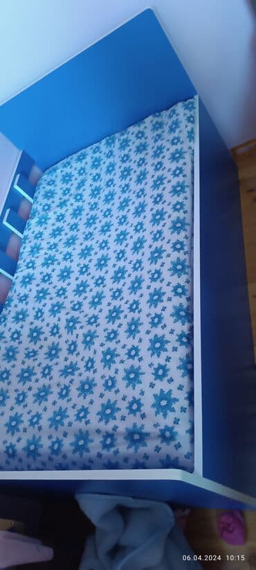 двуспальная кровать с подъемным механизмом: Для девочки и мальчика, Кровать, С матрасом, С выдвижными ящиками — 2