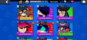 ucuz notbuk: Brawl Stars oyununda istifadə edilən dörd fərqli personajın təsviri — 9