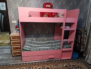 Oğlan və qız üçün, Çarpayı, Matras ilə, Siyirməli, MDF