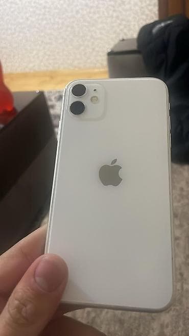 IPhone 11, 64 GB, Ağ, Simsiz şarj, Face ID