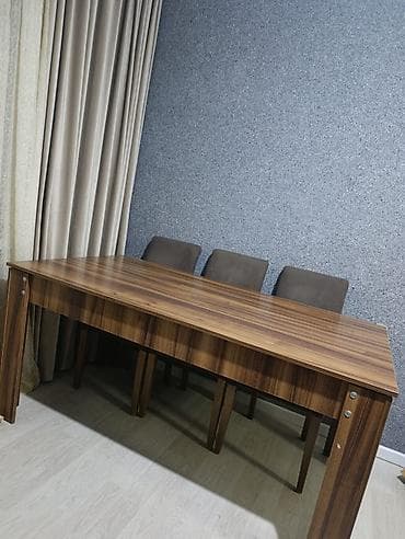 bar oturacaq: Qonaq otağı üçün, Açılmayan, Dördbucaq masa, 6 stul — 1