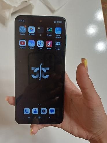 telefon ekranlari: Redmi Note, 64 GB, rəng - Mavi, Barmaq izi — 1