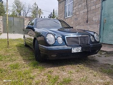 dunlop 265 65 17: Mercedes-Benz E-Class W210 sedan - Kuzov: sedan, tünd mavi rəng - Ön — 1