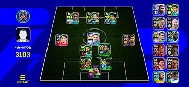 Məhsul: eFootball (PES) mobil hesabı – güclü klub və geniş oyunçu