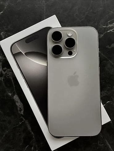 IPhone 15 Pro, Natural Titanium, Simsiz şarj