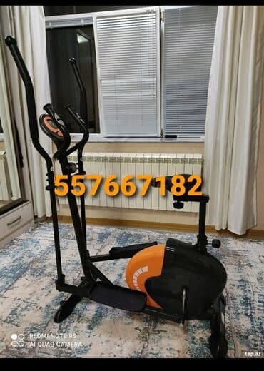 Elliptik trenajor (velosiped/stepper hibridi) - Evdə kardio və ümumi