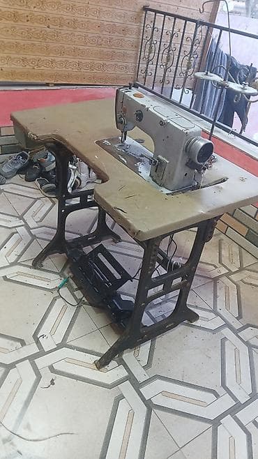 etceken masin: Sənaye tipli tikiş maşını və dəmir ayaqlı masa dəsti. Xüsusiyyətlər — 3