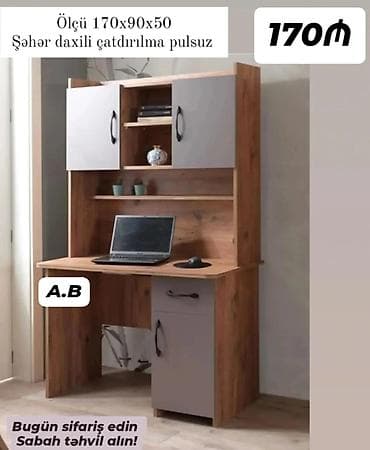 ag masa: Yazı/kompüter masaları – müxtəlif modellər 1) Bacı–Qardaş masası - — 2