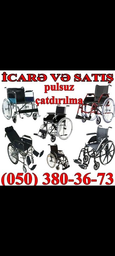 Nitril əlcəklər: Əlil arabalarının icarəsi və satışı Müxtəlif model əlil arabaları: - — 1