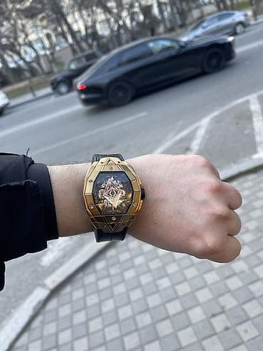 samsung saat: İşlənmiş, Qol saatı, Hublot, rəng - Qızılı — 2