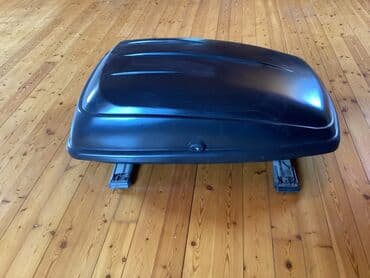 prius disk təkər: Qara rəngdə, avtomobilin damına quraşdırılan baqaj qutusu. Səyahət — 3