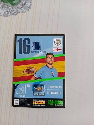toplu pdf: Panini Top Class kolleksiya kartı – “MAX POWER” temalı Rodri — 2