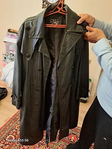 black afgano 60ml: Kisi ucun original dəridən palto "Qizil Yarpaq "brendi - Material — 1