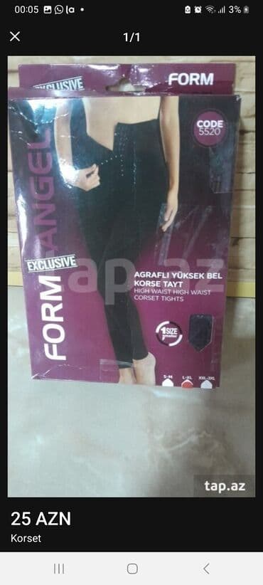 Lasinə bitişik karset.25m.üzərində ölçü xl göstərir balaca