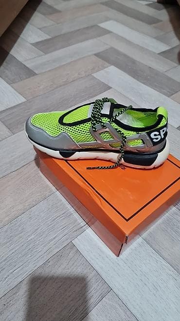 sabo 39 40: Neon-yaşıl idman ayaqqabısı - Üst material: nəfəsalan mesh parça — 1