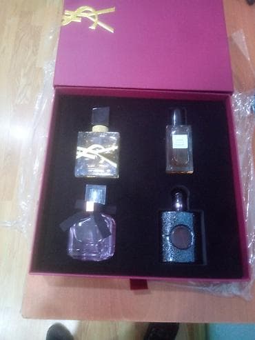 YSL hədiyyə qutusu – 4 ədəd ətir seti - Brend tematikalı bənövşəyi at lalafo.az YSL hədiyyə qutusu – 4 ədəd ətir seti - Brend tematikalı bənövşəyi