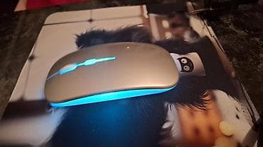 Ноутбуки: RGB işıqlı simsiz optik mouse 1 aydan çox zaryatka saxlayır. Səssiz — 5