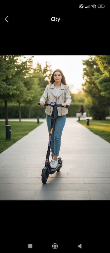 купить самокат в баку: Şəhər skuterı – City Riding - Mexaniki skuter, böyük təkərlər: ön və — 1