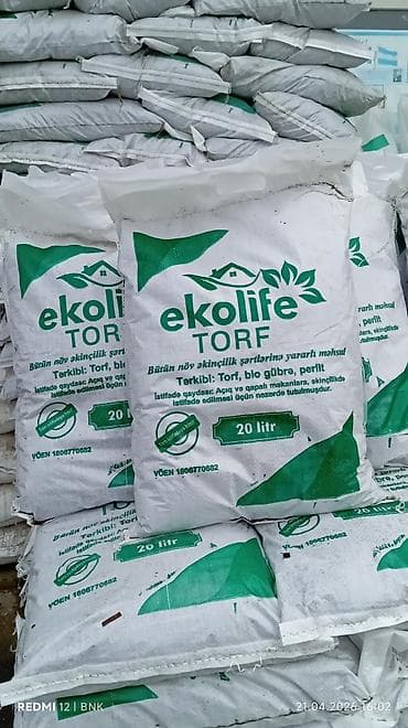 Ekolife TORF – 20 litr Bütün növ əkinçilik şəraitinə yararlı torpaq
