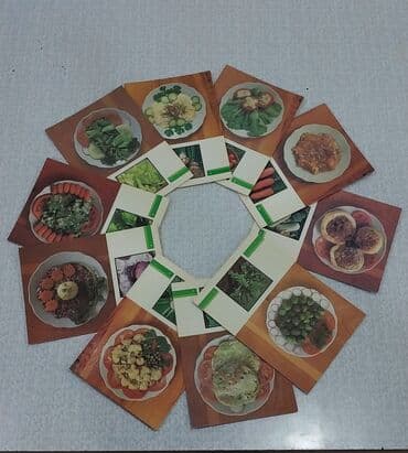 kohnə pullar: Otkrıtkalar. Tərəvəzlərdən hazırlanan dəst olaraq 22 ədəd reseptli — 4